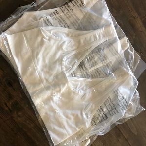 Set of 3 NEW Rhonda Shear Ah Bra White Large